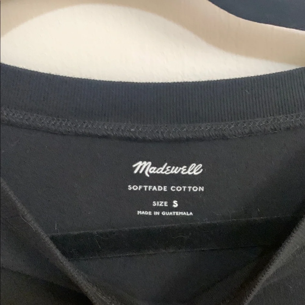 Madewell Black Short Sleeve Tee in Sz S